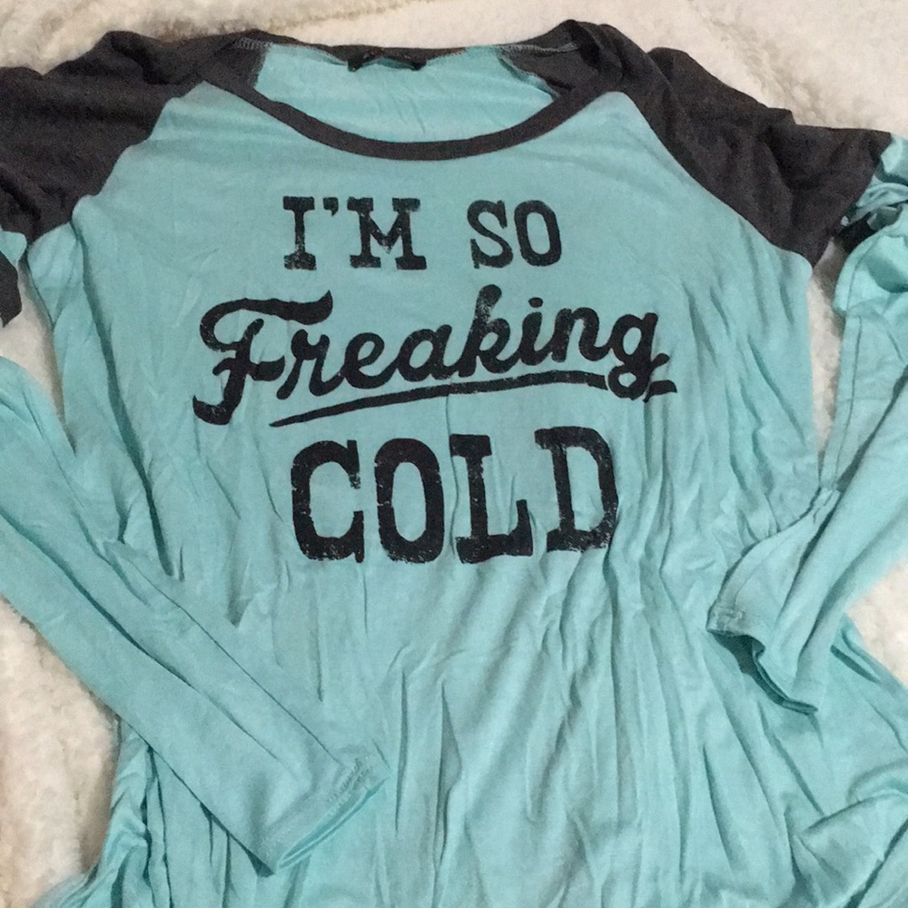 Comfy mint and grey tee